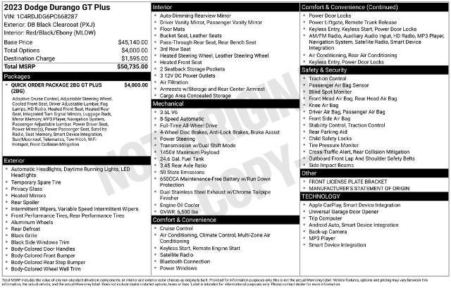 2023 Dodge Durango GT Plus