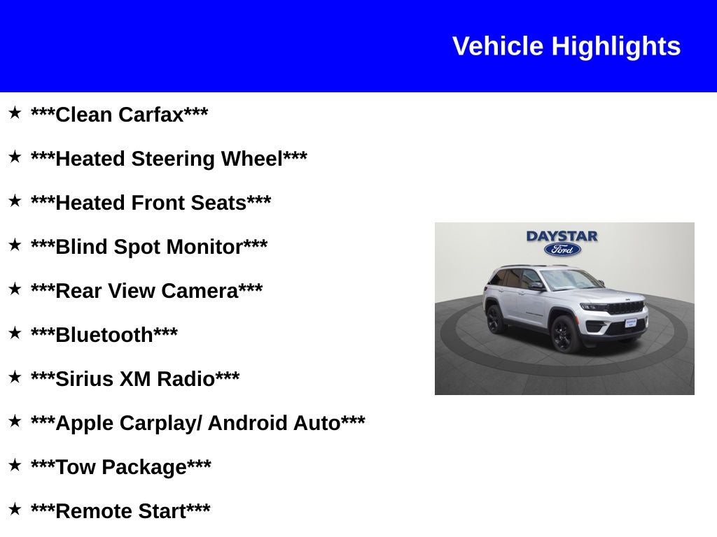 2023 Jeep Grand Cherokee Altitude X