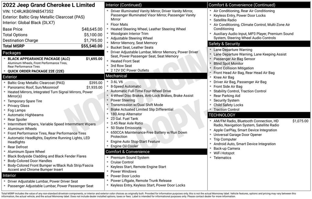 2022 Jeep Grand Cherokee L Limited
