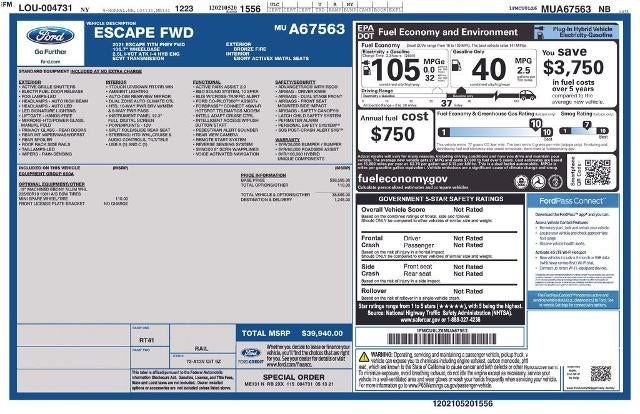 2021 Ford Escape Plug-In Hybrid Titanium