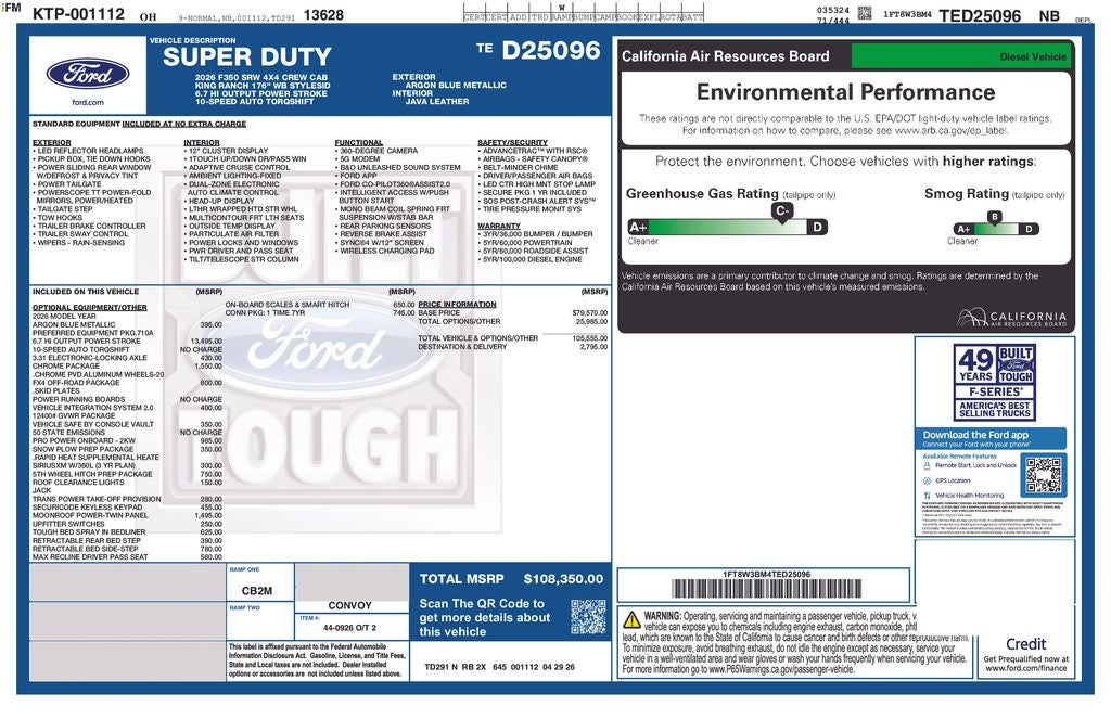 2026 Ford F-350SD King Ranch