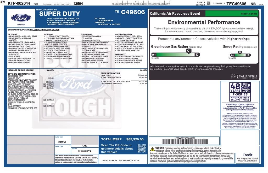 2026 Ford F-350SD Lariat