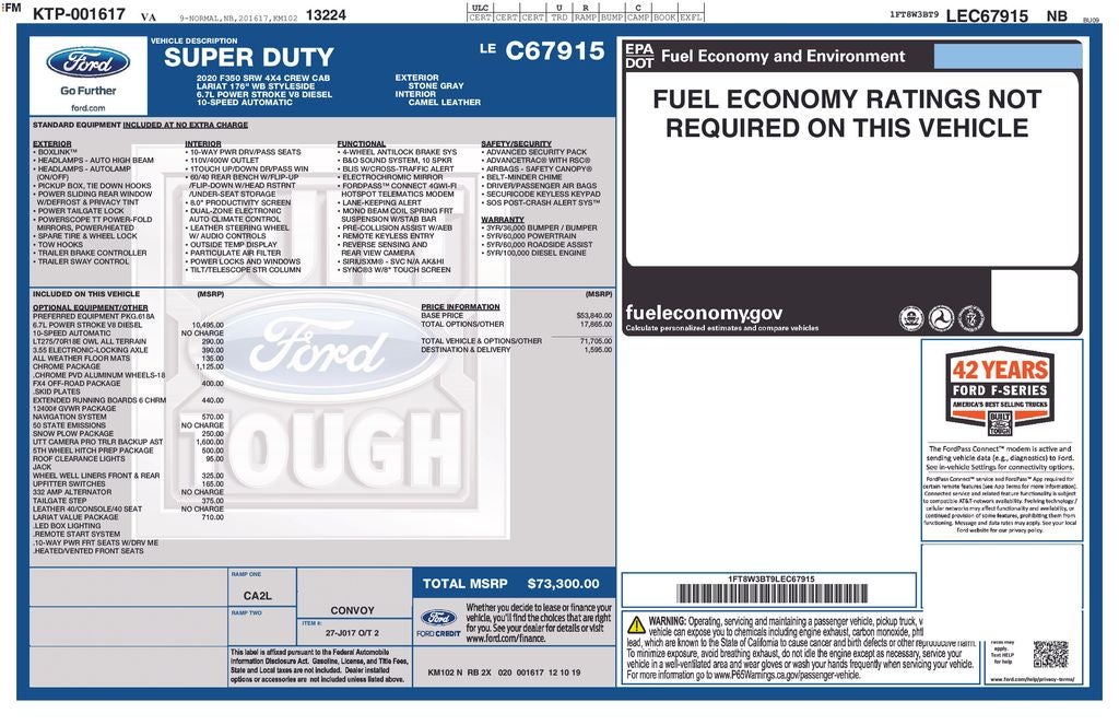 2020 Ford F-350SD Lariat