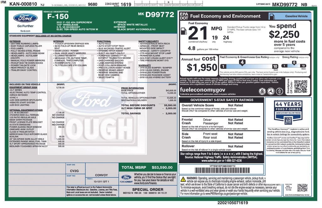 2021 Ford F-150 XLT
