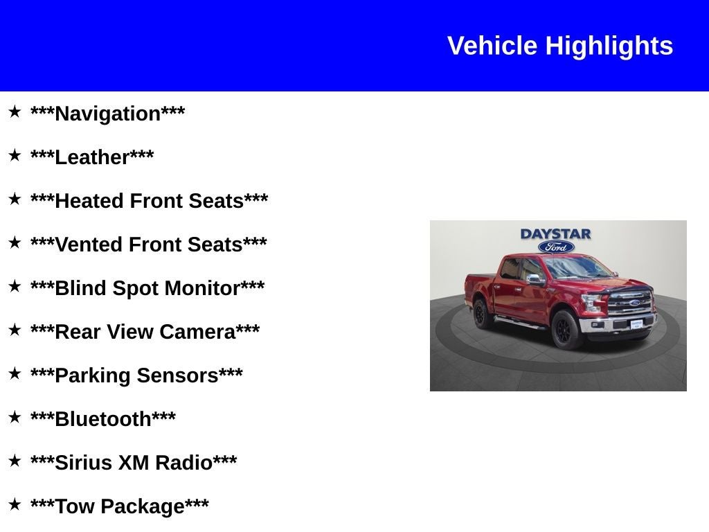 2016 Ford F-150 Lariat