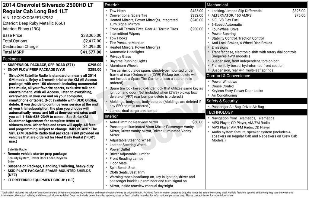 2014 Chevrolet Silverado 2500HD LT