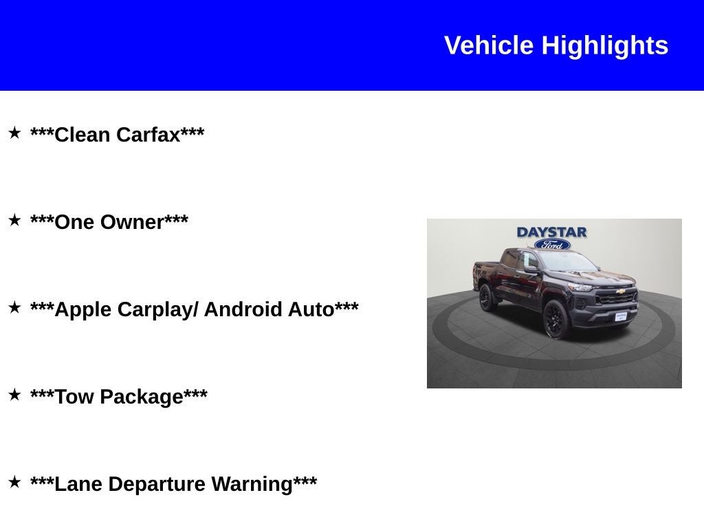 2024 Chevrolet Colorado Work Truck