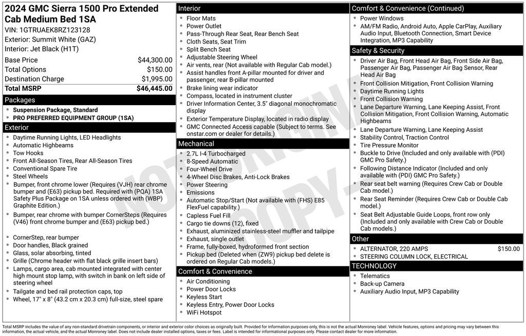 2024 GMC Sierra 1500 Pro