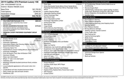 2019 Cadillac XT4 Premium Luxury