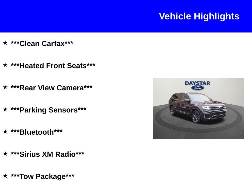 2022 Volkswagen Atlas 3.6L V6 SEL R-Line