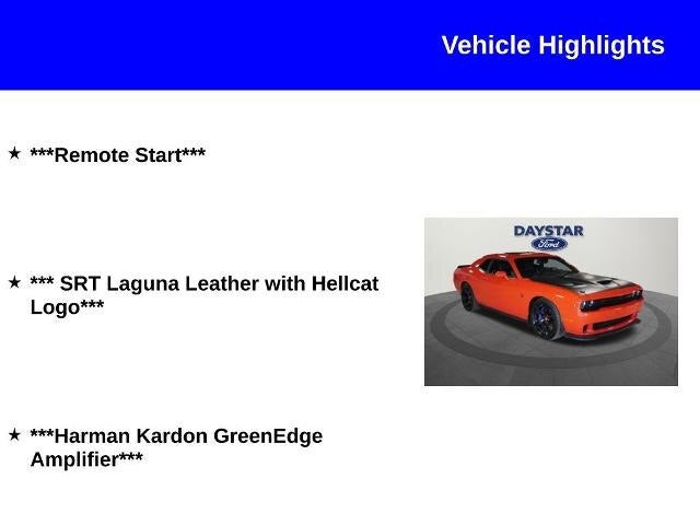 2017 Dodge Challenger SRT Hellcat