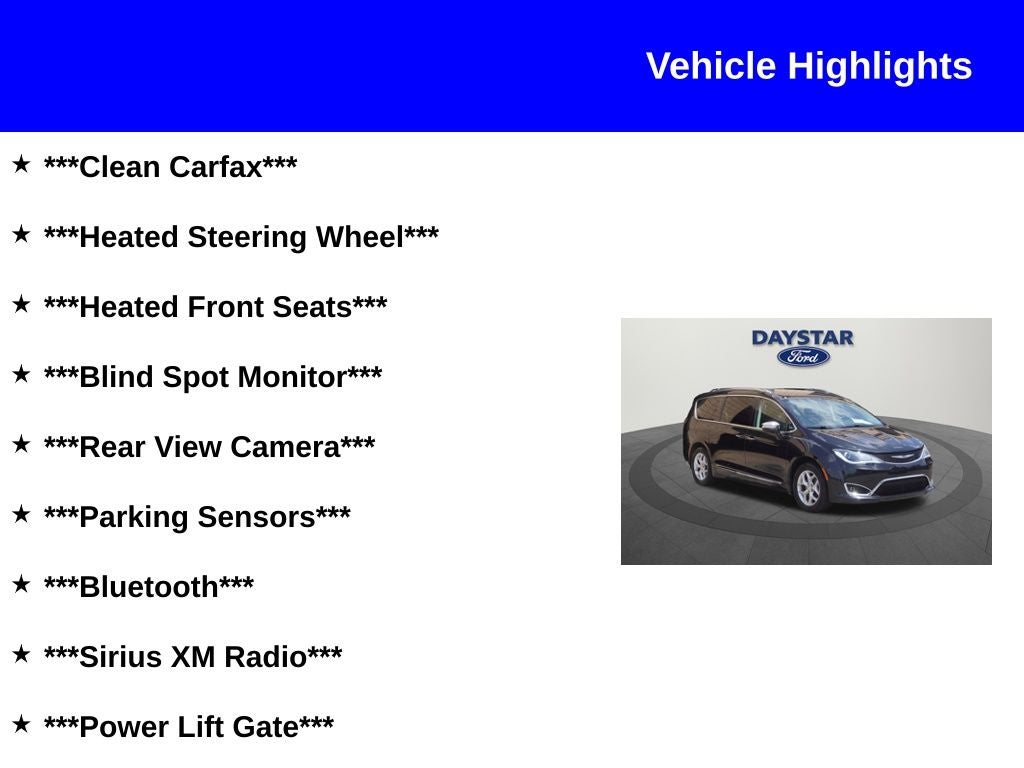 2019 Chrysler Pacifica Limited