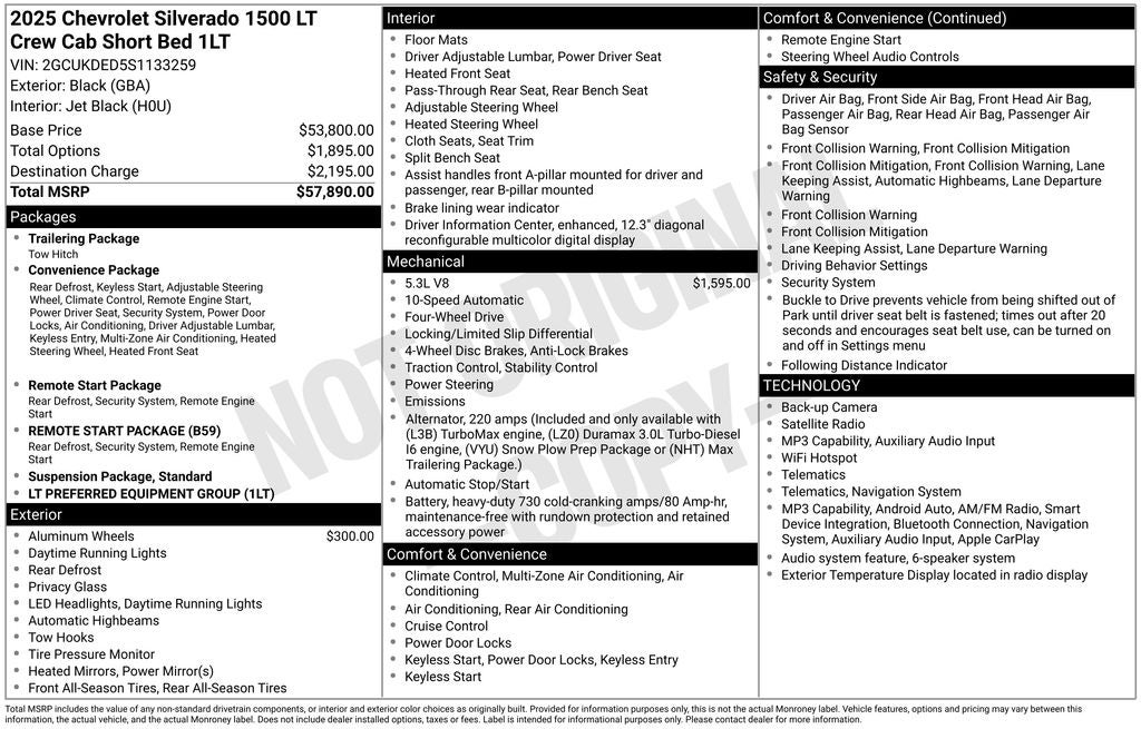 2025 Chevrolet Silverado 1500 LT Texas Edition