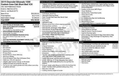 2019 Chevrolet Silverado 1500 Custom